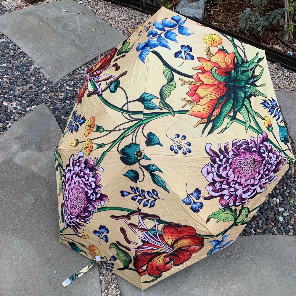 Anuschka Auto Open/ Close Printed Umbrella
